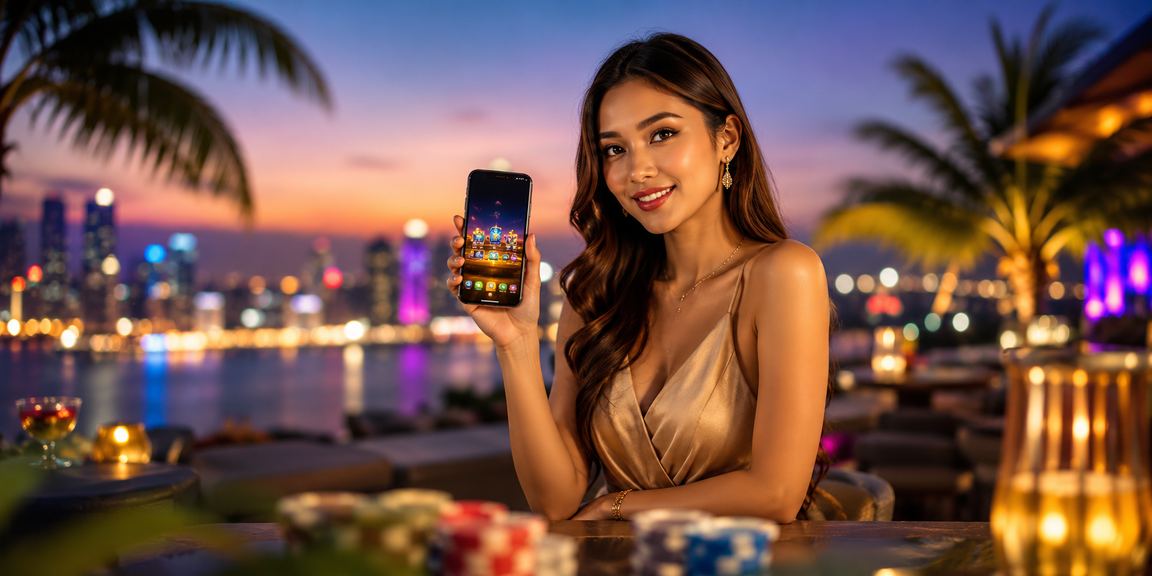 A Johor user accessing mobile casino on a smartphone with a slow connection