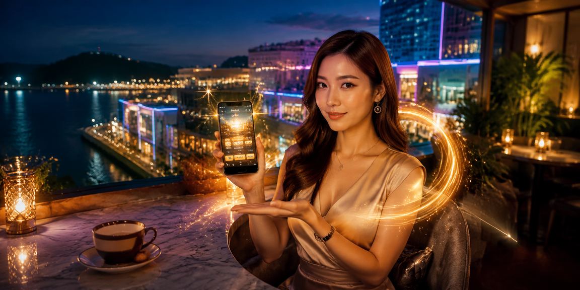 Pengguna mudah alih melakukan permainan jackpot progresif menggunakan aplikasi 60an
